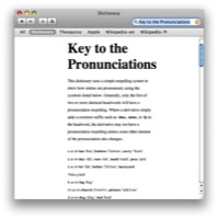 Key to the Pronunciations