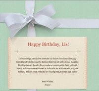 Mail stationary