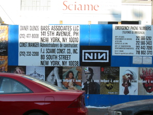 Logo de Nine Inch Nails dans Chelsea