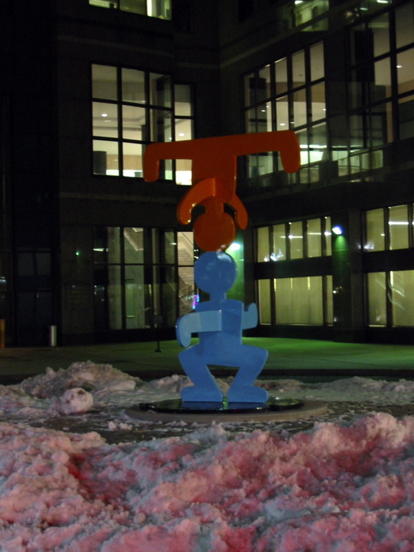 Oeuvre de Keith Haring devant le World Financial Center