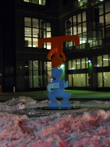 Oeuvre de Keith Haring devant le World Financial Center