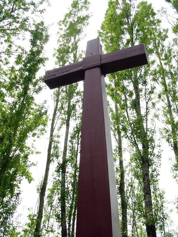 Croix &eacute;rig&eacute;e sur le Parc de l'&Icirc;le-de-la-Visitation (05/28)