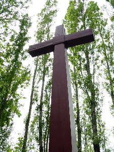 Croix &eacute;rig&eacute;e sur le Parc de l'&Icirc;le-de-la-Visitation (05/28)