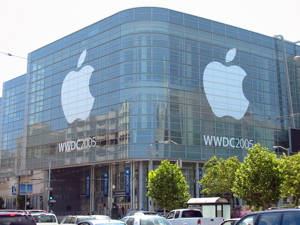 Le Moscone Center est prêt pour le World Wide Developer Conference (WWDC)