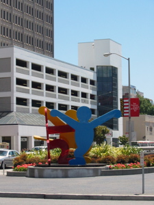 Sculpture de Keith Haring près du Moscone Center