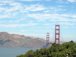 Pont du Golden Gate vu du sud-ouest