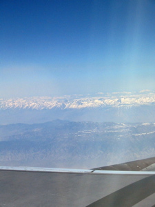 Au loin, les sommets du Sierra Nevada