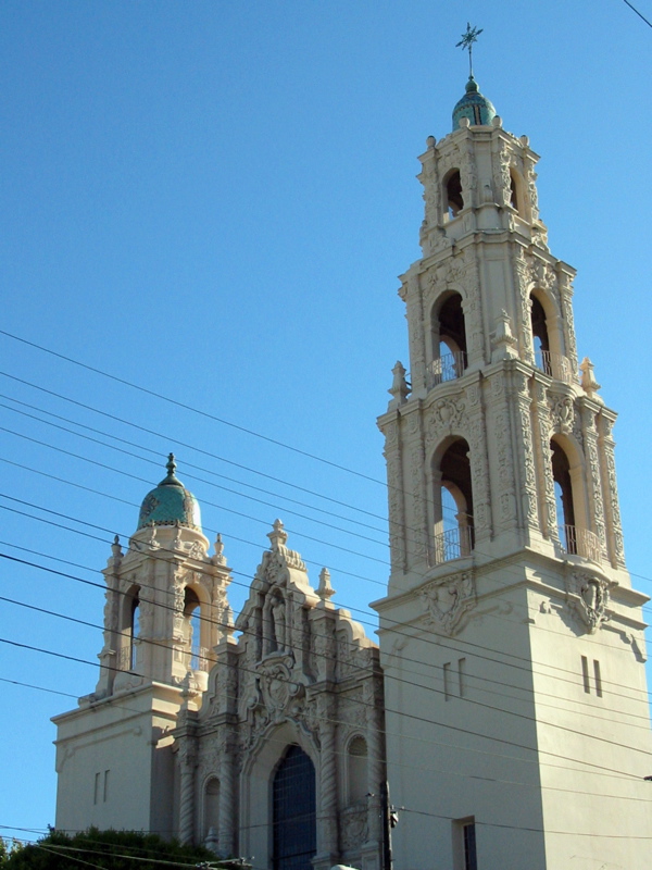 Les deux clochers de la basilique de Mission Dolores