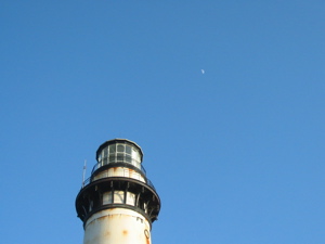 Phare de Pigeon Point et lune