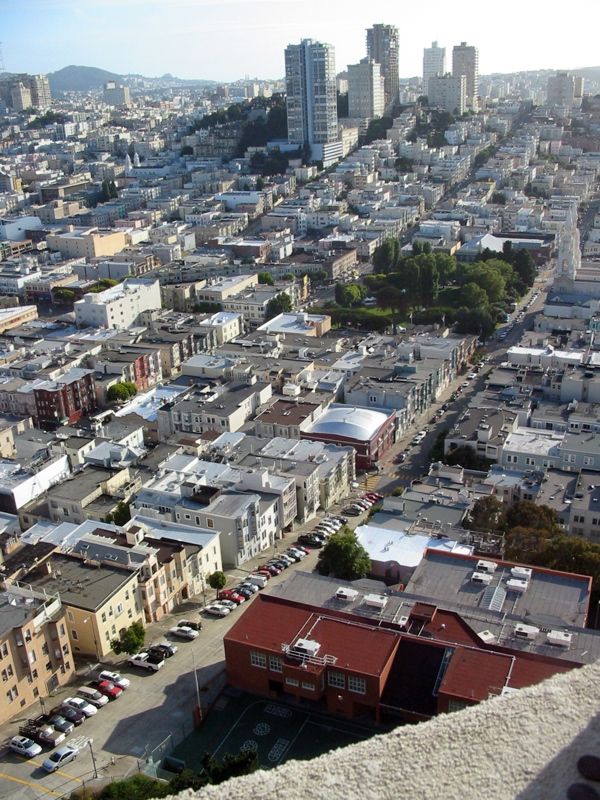 Filbert St. et Washington Square de Coit Tower