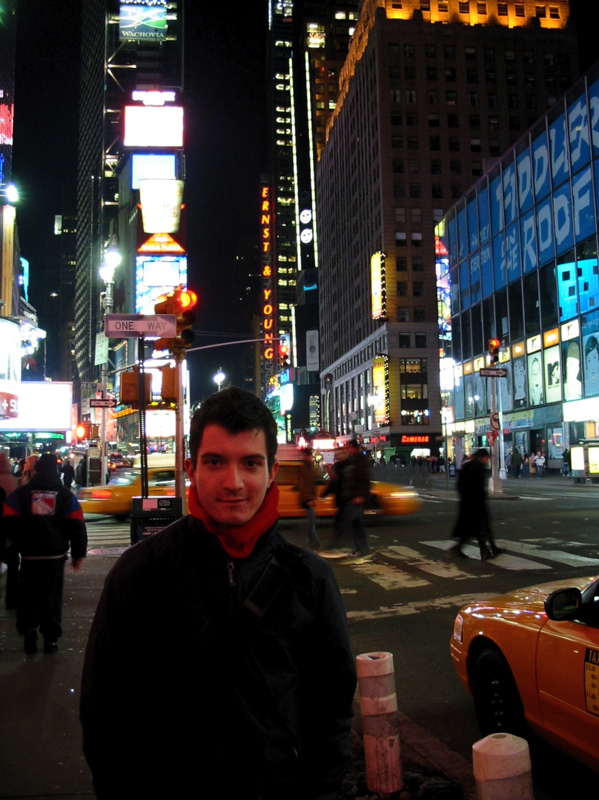 Moi sur Times Square